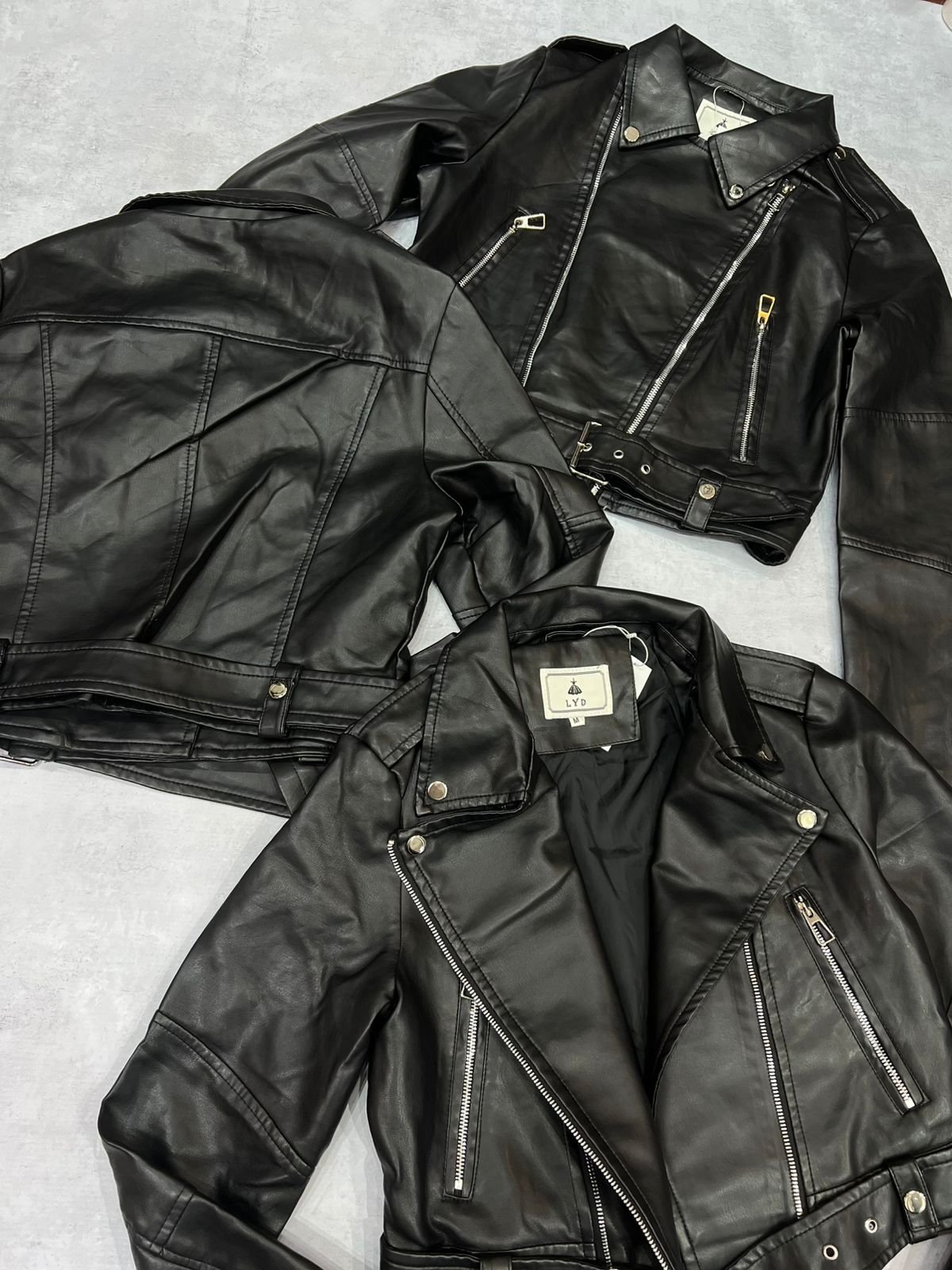 CAMPERA AMBAR DE CUERINA